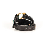 The Buckle Green Leather Double Wrap