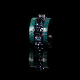 The Sparkler Snake Skin Leather Cuff with Swarovski Crystals