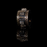 The Sparkler Snake Skin Leather Cuff with Swarovski Crystals