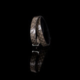 The Snake Skin Leather Double Wrap Bracelet