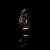 The Snake Skin Leather Double Wrap Bracelet