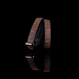 The Snake Skin Leather Double Wrap Bracelet
