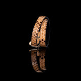 The Snake Skin Leather Double Wrap Bracelet
