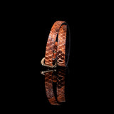 The Snake Skin Leather Double Wrap Bracelet