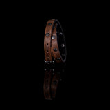 The Leather Double Wrap Bracelet With Studs