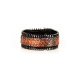 The Slim Zipper Leather Cuff