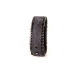 The Slim Zipper Leather Cuff