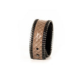 The Slim Zipper Leather Cuff