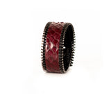 The Slim Zipper Leather Cuff