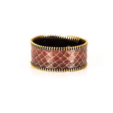 The Slim Zipper Leather Cuff