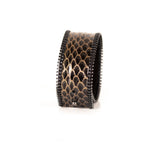 The Slim Zipper Leather Cuff