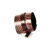 The Serpent Snake Skin Leather Bracelet