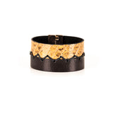 The Stitched Leather Cuff with Clasp