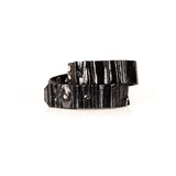 The Wide Leather Double Wrap Bracelet With Studs