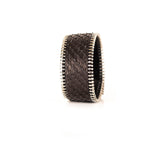 The Slim Zipper Leather Cuff