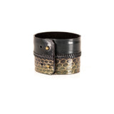 The Double Zipper Leather Cuff