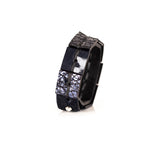 The Hand Stitched Navy Blue Leather Bracelet