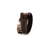 The Parallel Twist Leather Cuff