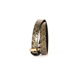 The Snake Skin Leather Double Wrap Bracelet