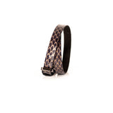 The Snake Skin Leather Double Wrap Bracelet