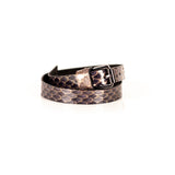 The Snake Skin Leather Double Wrap Bracelet