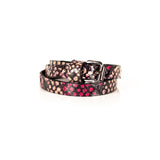 The Snake Skin Leather Double Wrap Bracelet