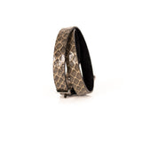 The Snake Skin Leather Double Wrap Bracelet