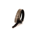 The Snake Skin Leather Double Wrap Bracelet