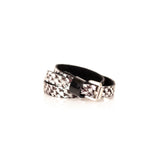 The Snake Skin Leather Double Wrap Bracelet