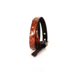 The Snake Skin Leather Double Wrap Bracelet