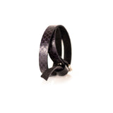 The Snake Skin Leather Double Wrap Bracelet