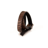 The Snake Skin Leather Double Wrap Bracelet