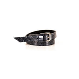 The Snake Skin Leather Double Wrap Bracelet