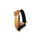 The Snake Skin Leather Double Wrap Bracelet
