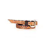 The Snake Skin Leather Double Wrap Bracelet