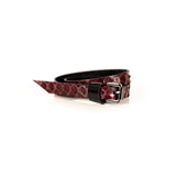 The Snake Skin Leather Double Wrap Bracelet