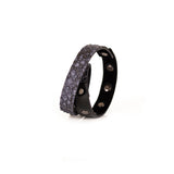 The Duo Leather Double Wrap Bracelet With Studs