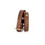 The Leather Double Wrap Bracelet With Studs