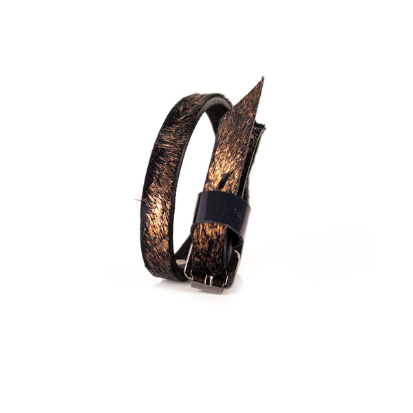 The Duo Leather Double Wrap Bracelet
