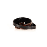 The Leather Triple Wrap Bracelet With Swarovski Crystals and Studs