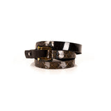 The Leather Triple Wrap Bracelet With Swarovski Crystals