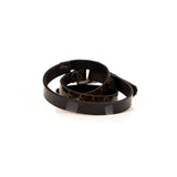 The Leather Triple Wrap Bracelet With Swarovski Crystals