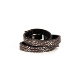 The Leather Multi Wrap Bracelet With Swarovski Crystals