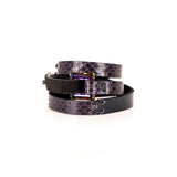 The Leather Triple Wrap Bracelet With Swarovski Crystals