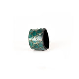 The Minimalist Emerald Leather Ring