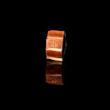 The Minimalist Orange Leather Ring
