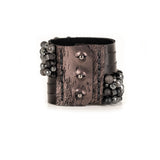 The Vivid Leather Cuff With Beads