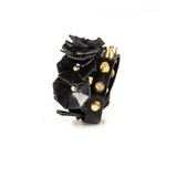 The Gold & Black Flower Double Wrap