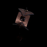 The Hand Stitched Brown Leather Bracelet with Swarovski Crystals