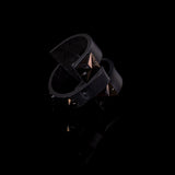 The Trendy Black Leather Cuff